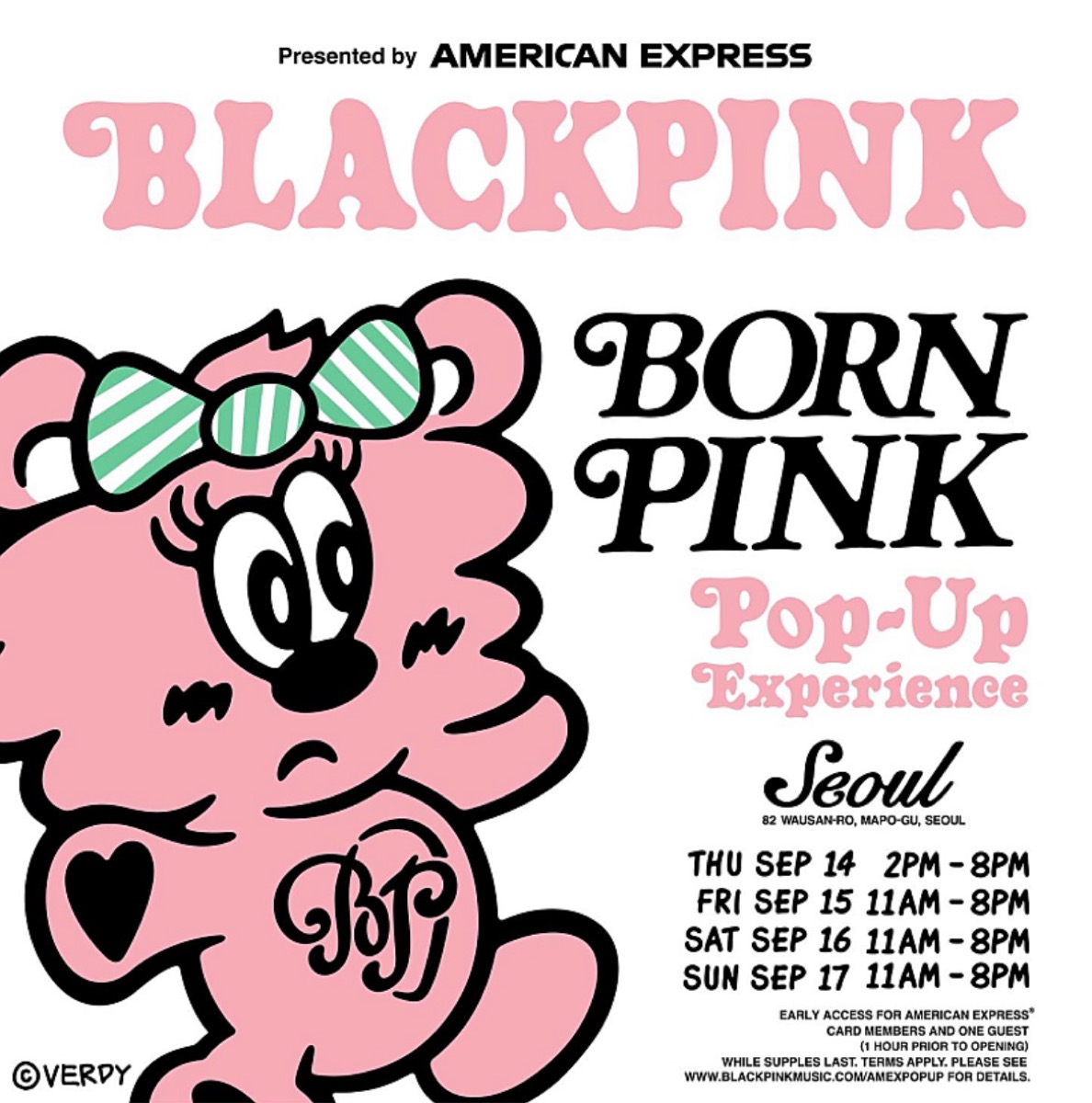 ⚫️直接お渡しであればVERDY×BLACKPINK BORN PINK パーカーMトートバッグ付き