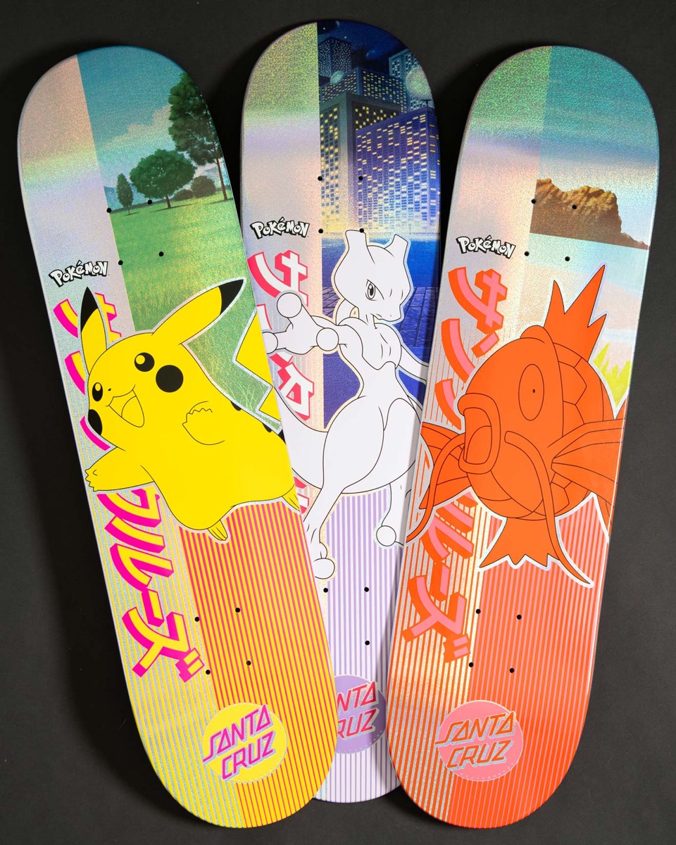 Pokémon × Santa Cruz 開封するまで中身のわからないスケートボードが
