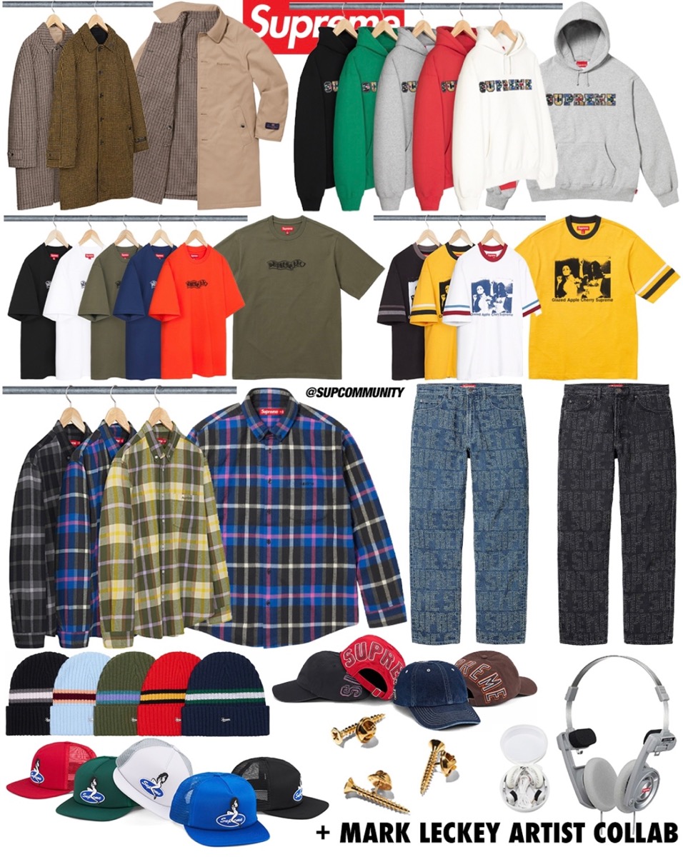 Supreme × Mark Leckey 2023FW Week4が国内9月16日に発売予定【全商品