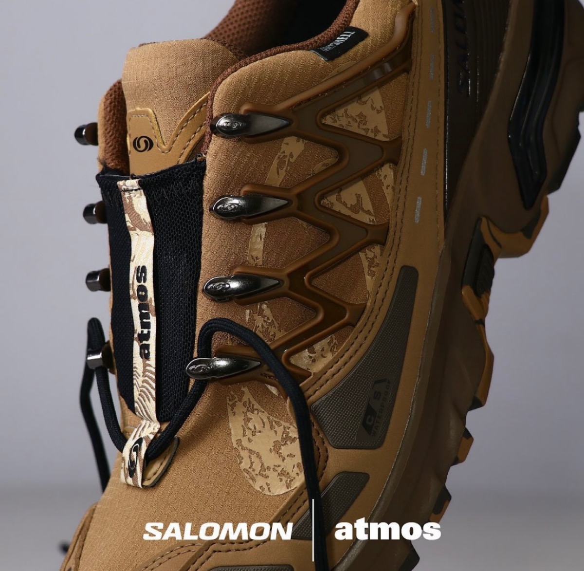 Salomon × atmos コラボ第2弾『ACS + CSWP』が国内10月7日に発売予定