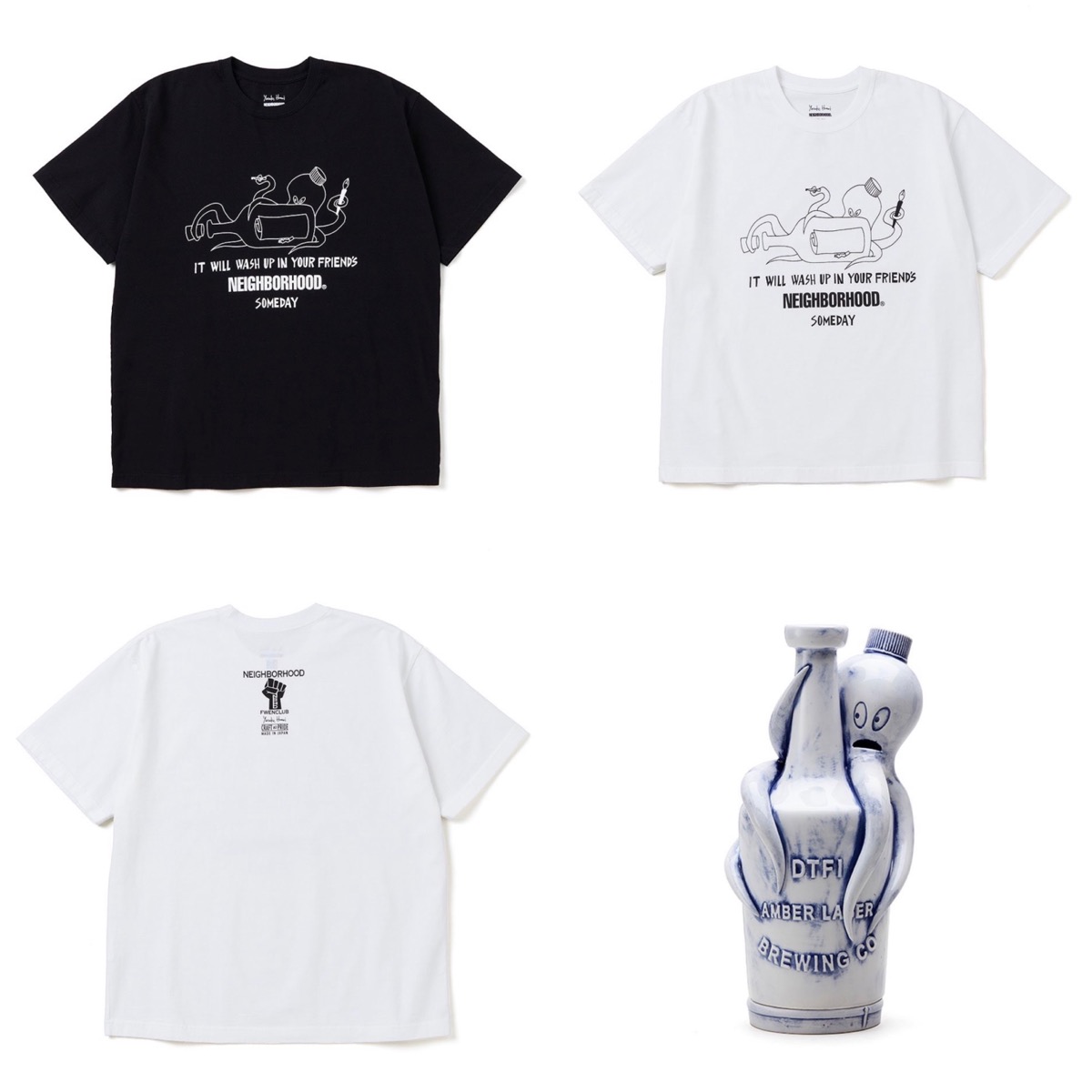 新品 SIZE L FWENCLUB X YUSUKE HANAI X NEIGHBORHOOD Tee WHITE 花井