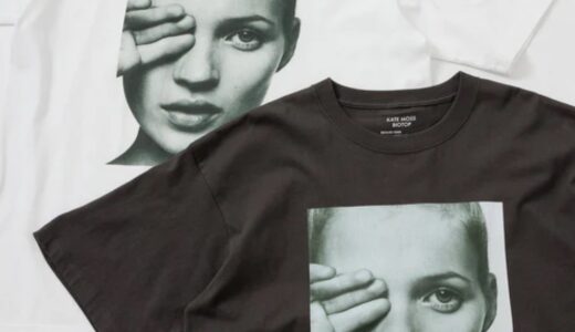 David Sims × BIOTOP “Kate Moss” Tシャツが国内9月23日より発売