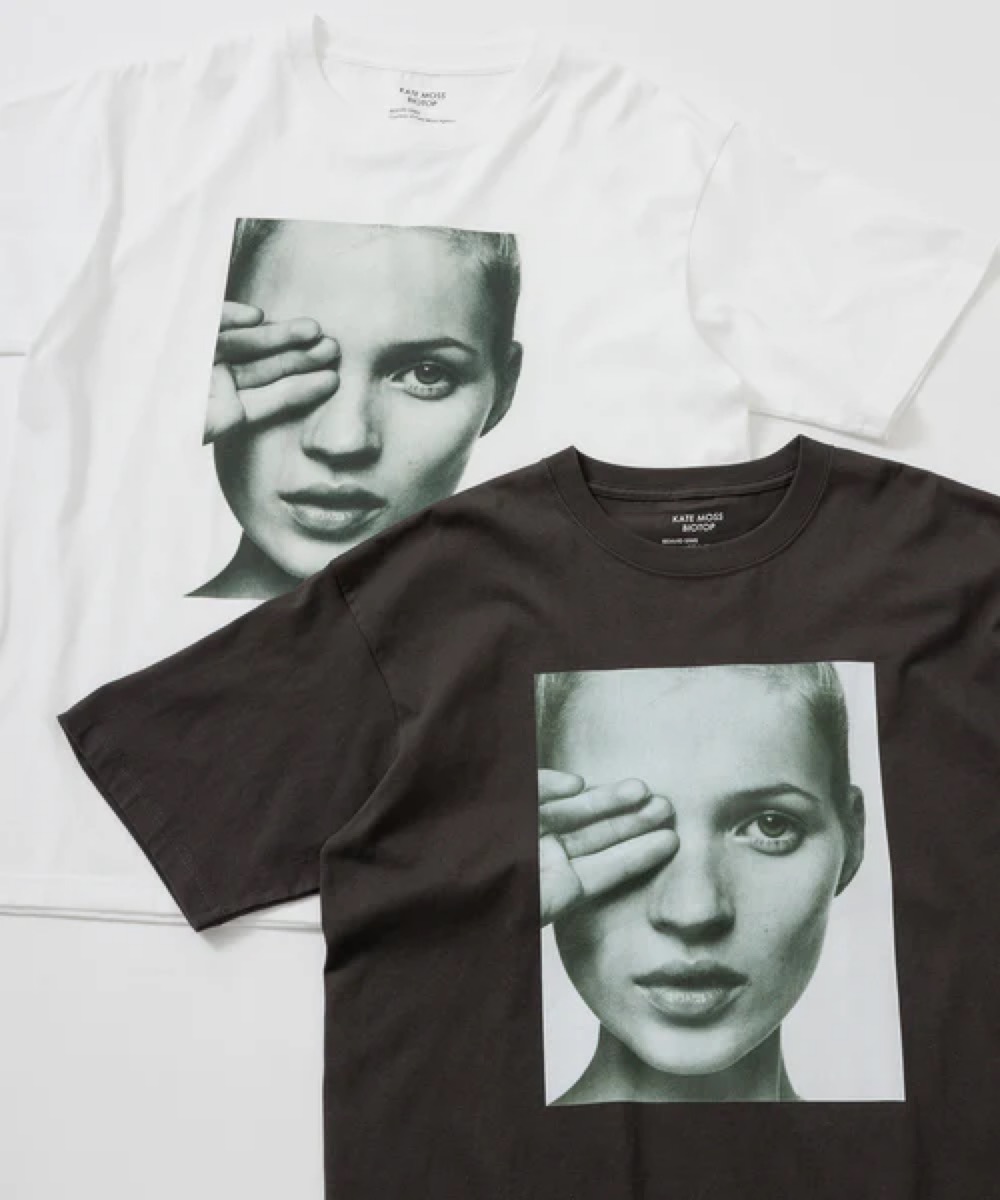 BIOTOP ビオトープ Kate Moss by David Sims Tee - buyfromhill.com