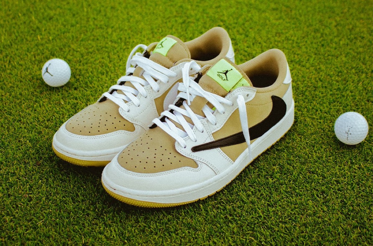 Travis Scott × Nike AJordan1 Golf(olive)