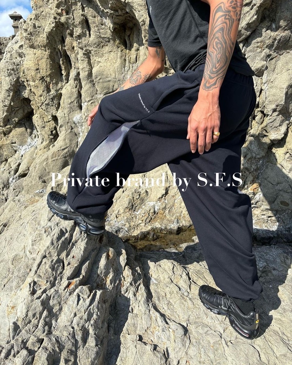 Private brand by S.F.S × FUTURE ARCHIVE 別注パンツが国内10月20日