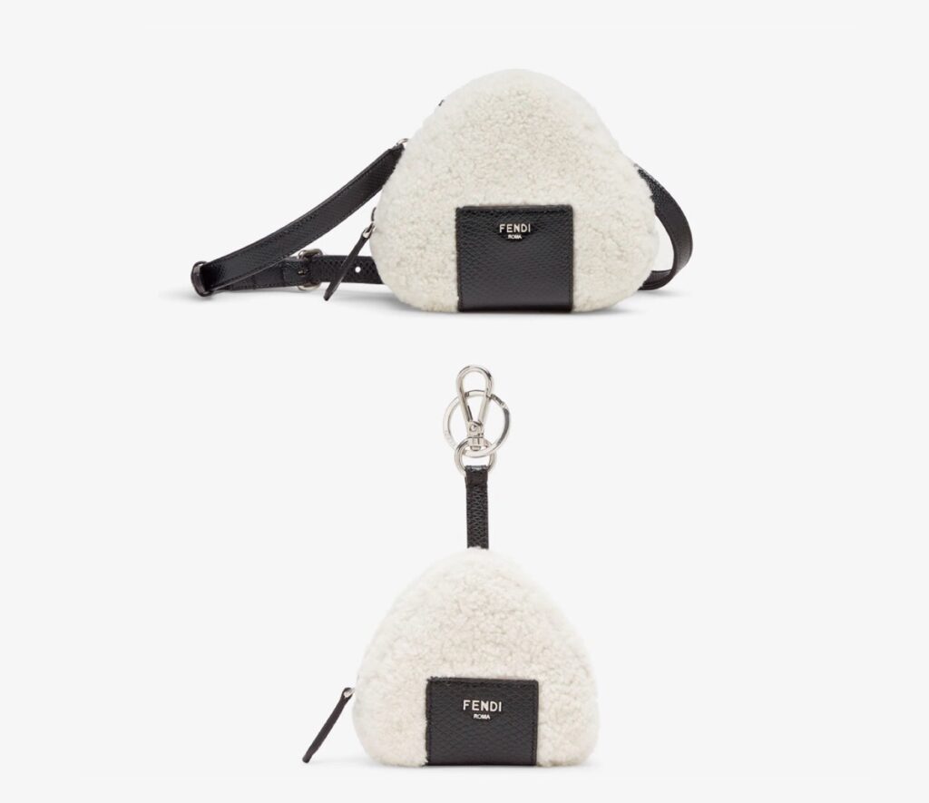 FENDI から おにぎり形のミニバッグ＆キーホルダーが発売。SnowMan 