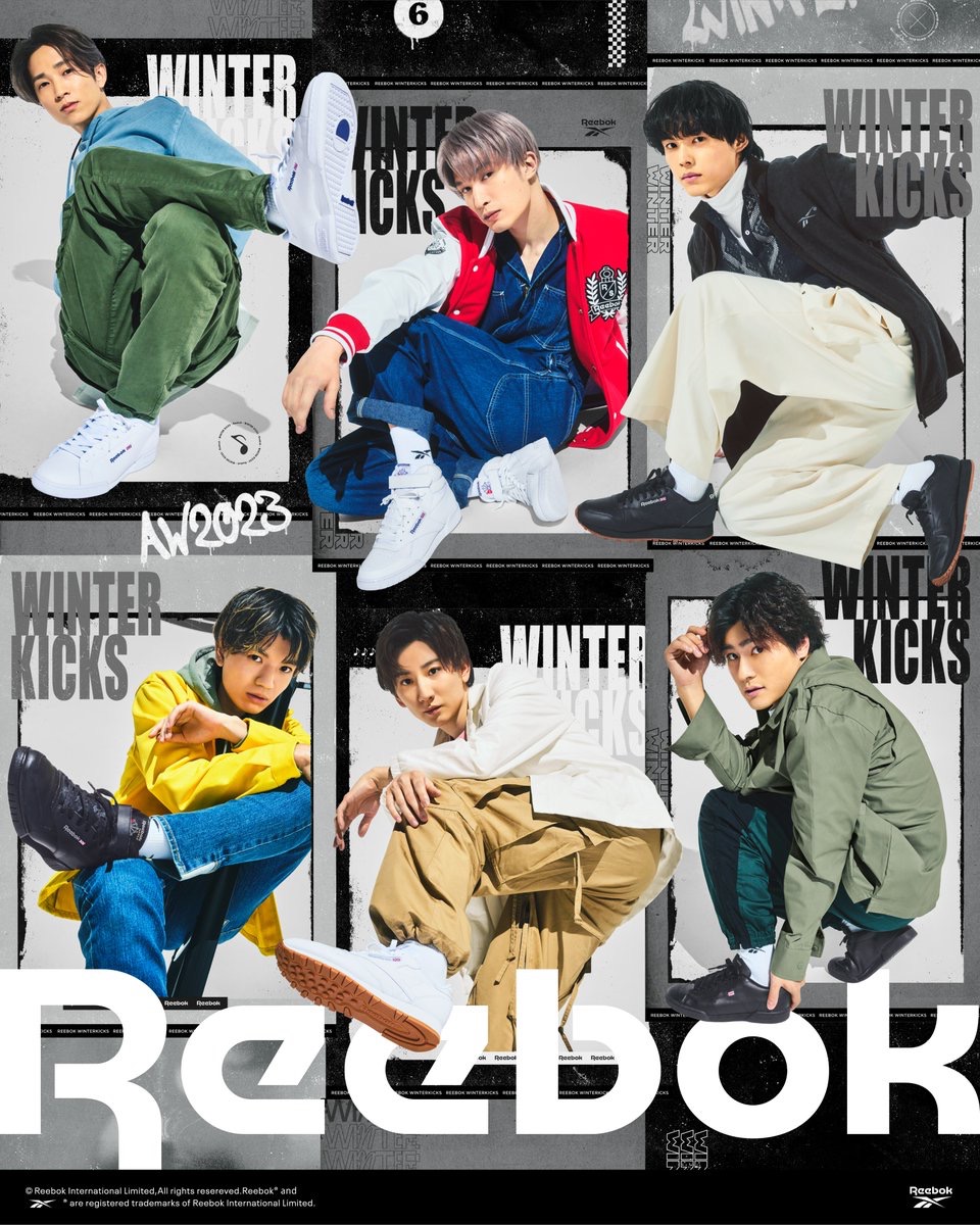 SixTONES │ Reebok “Winter Kicks” 2023が国内11月1日より発売開始