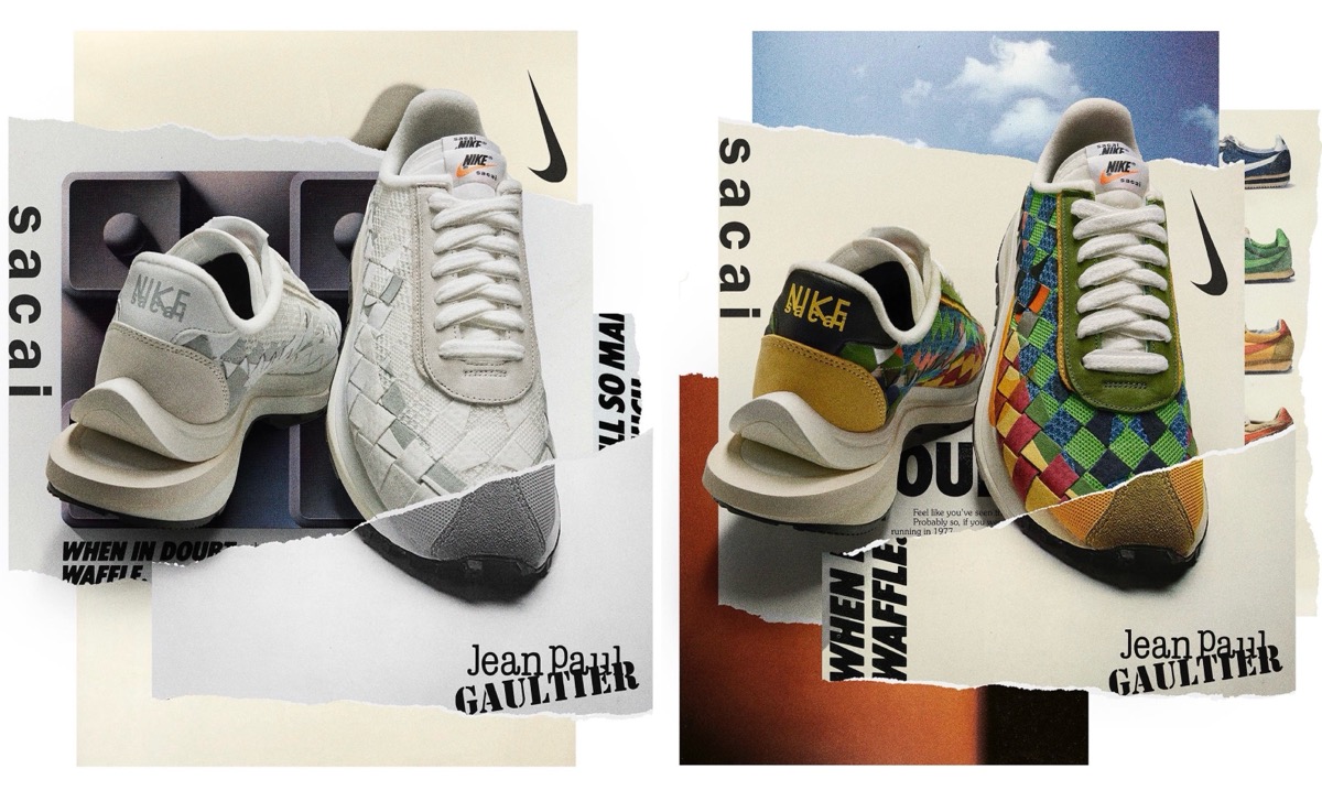sacai × Nike × Jean-Paul Gaultier『Vaporwaffle Woven』が11月21日 