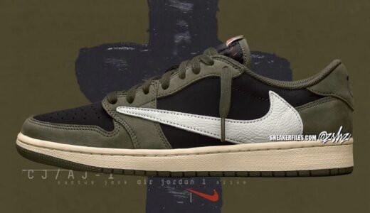 Travis Scott × Nike Air Jordan 1 Low OG SP “Black Olive”が 2024年秋に発売予定 ［DM7866-002］