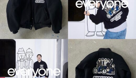 everyone の新作ヴァーシティジャケットが国内12月22日に限定発売