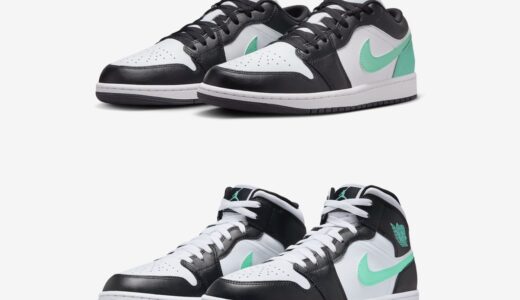 Nike Air Jordan 1 Low & Mid “Green Glow”が4月より発売予定［553558-131 / DQ8426-103］