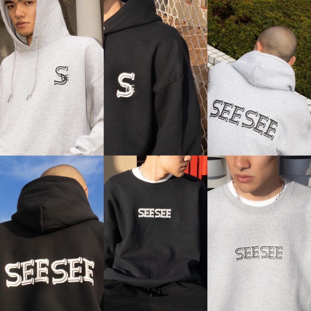 SEESEE】 SEE SEE NEW LOGO CREW GREY XL - スウェット