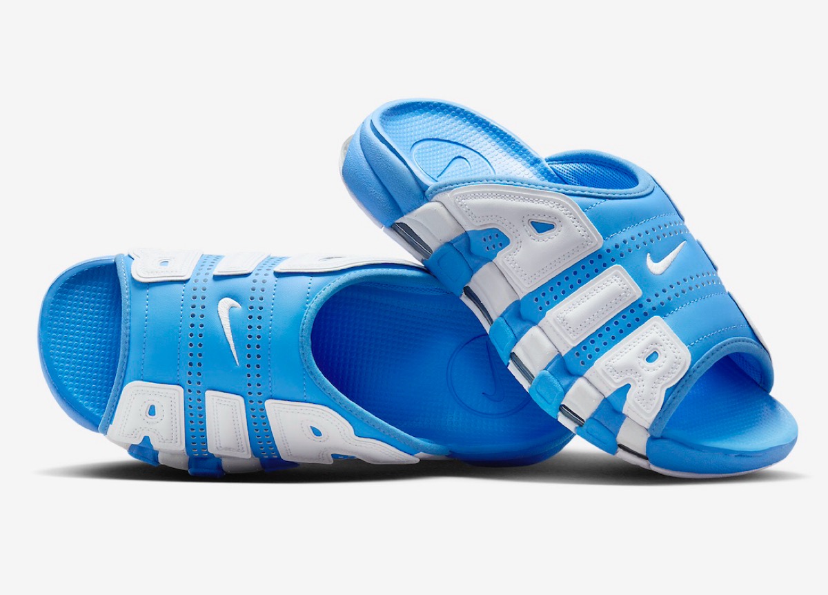 NIKR AIR MORE UPTEMPO SLIDE ユニバーシティブルー - 靴