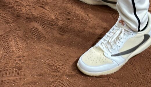 Travis Scott × Nike Air Jordan 1 Low OGの野球用パフォーマンスシューズが公開