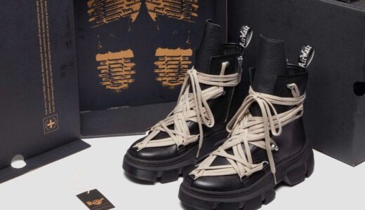 Dr.Martens × Rick Owens 2024年春夏コラボブーツ第1弾が国内2月8日／2月9日より発売 ［31752001］