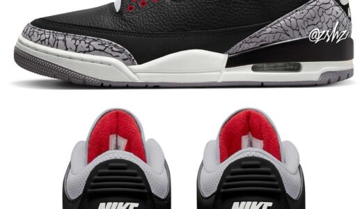 Nike Air Jordan 3 Retro OG “Black Cement”が11月23日に復刻発売予定 ［DN3707-010］