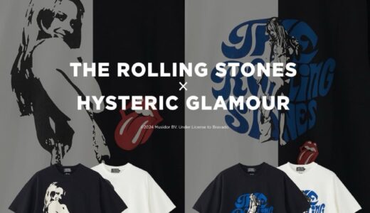 THE ROLLING STONES × HYSTERIC GLAMOUR コラボTシャツが国内3月16日より発売