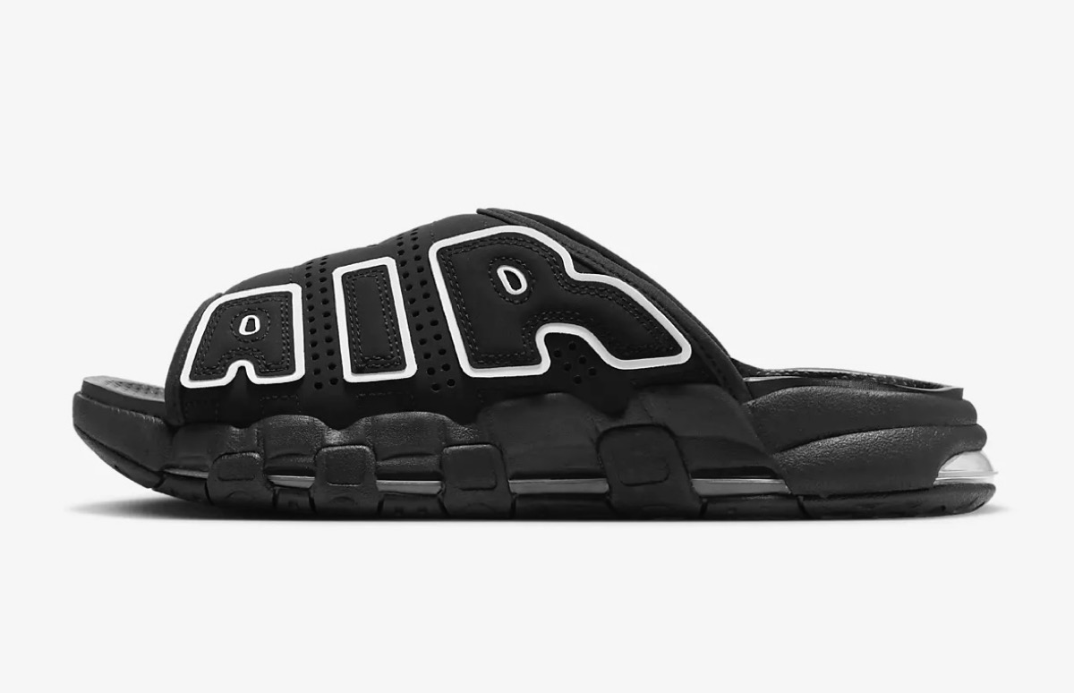 Nike Air More Uptempo Slide “Black/White”が国内4月12日に再販 