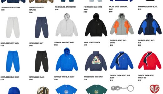 PALACE SKATEBOARDS “AUTUMN 24” Week1が国内8月10日に発売