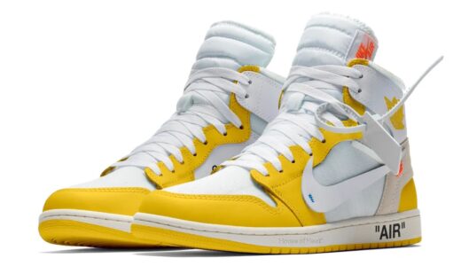 Off-White™ × Nike Air Jordan 1 High OG SP “Canary Yellow”の一般発売はお蔵入りに