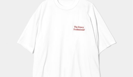 ENNOY PROFESSIONAL LOGO T-SHIRT “WHITE x RED”が国内8月17日に発売