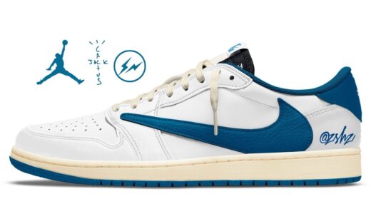 Nike × Travis Scott × Fragment Air Jordan 1 Low OG “White/Blue”が2025年秋に発売予定か