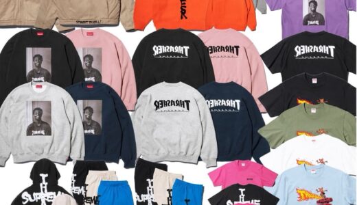 Supreme x Thrasher + Neck Face 24FW Week6が国内9月28日に発売予定【全商品一覧 価格など / 2024FW】