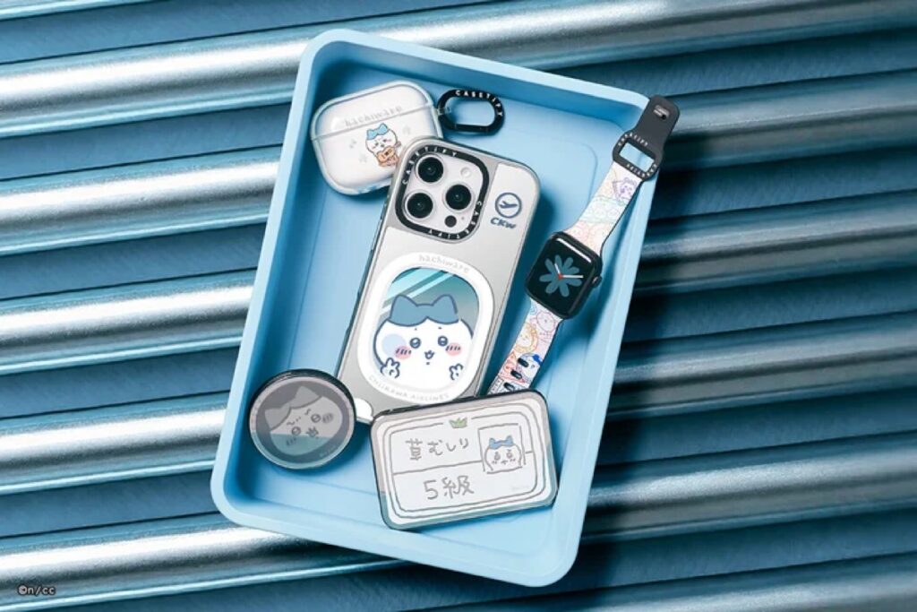 ちいかわ CASETiFY スマホストラップ　入場券チケット　飛行機 Casetify ちいかわコラボ ちいかわ×CASETiFY「旅行」テーマの