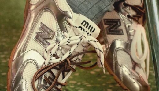 MIU MIU x New Balance 『530 SL』メタリックシルバーの新作が順次発売