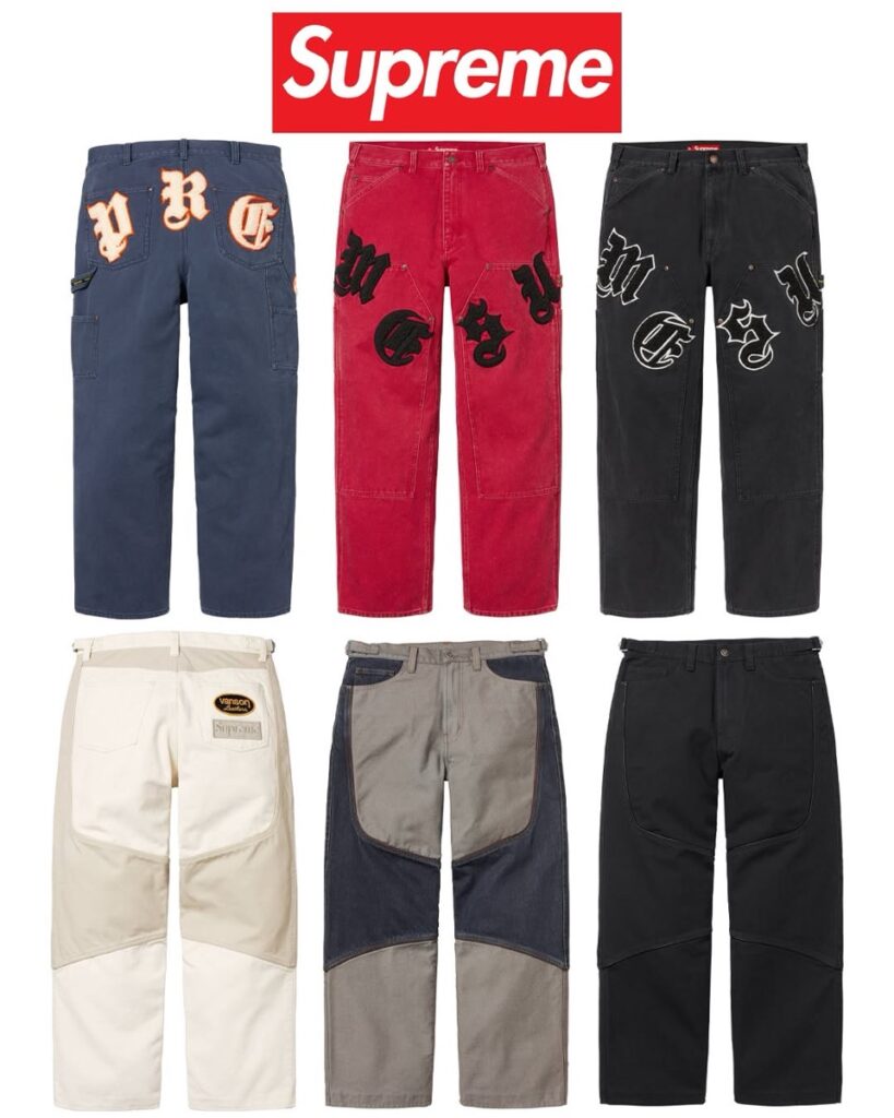 Supreme 2025SSに登場するパンツ類（Pants） UP TO DATE