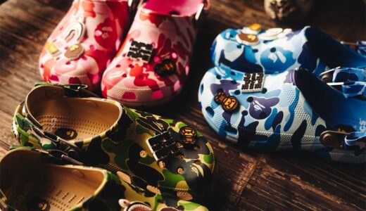 BAPE®︎ x Crocs Classic Clog “ABC Camo”が国内3月8日より発売