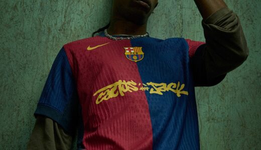 Travis Scott x FC Barcelona エル・クラシコ用コラボユニフォームが発表。5月9日には限定コレクションの販売も