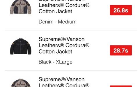 Supreme 25SS WEEK13 US / EU / UK 海外の完売タイムランキングが公開