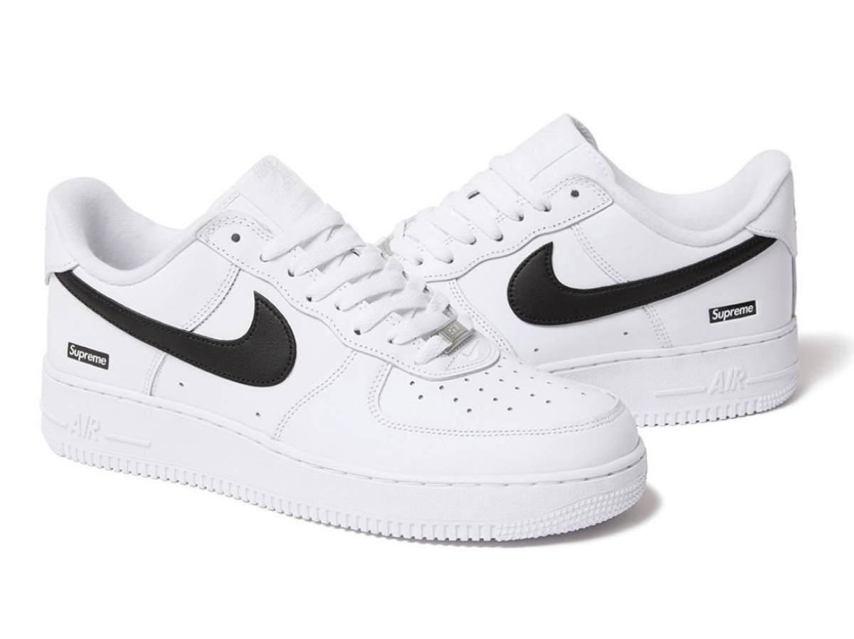 バルマンさん専用Nike Air Force 1 Supreme ホワイト Size 13 - Nike Air Force 1 x Supreme Low Box Logo - White
