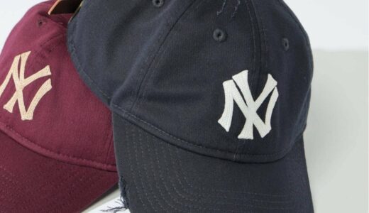 New Era x JOURNAL STANDARD relume 25FW 別注 ヴィンテージ加工を施した『9TWENTY NY Yankees』の国内先行予約が開始 ［25095465000530 / 25095465000630］