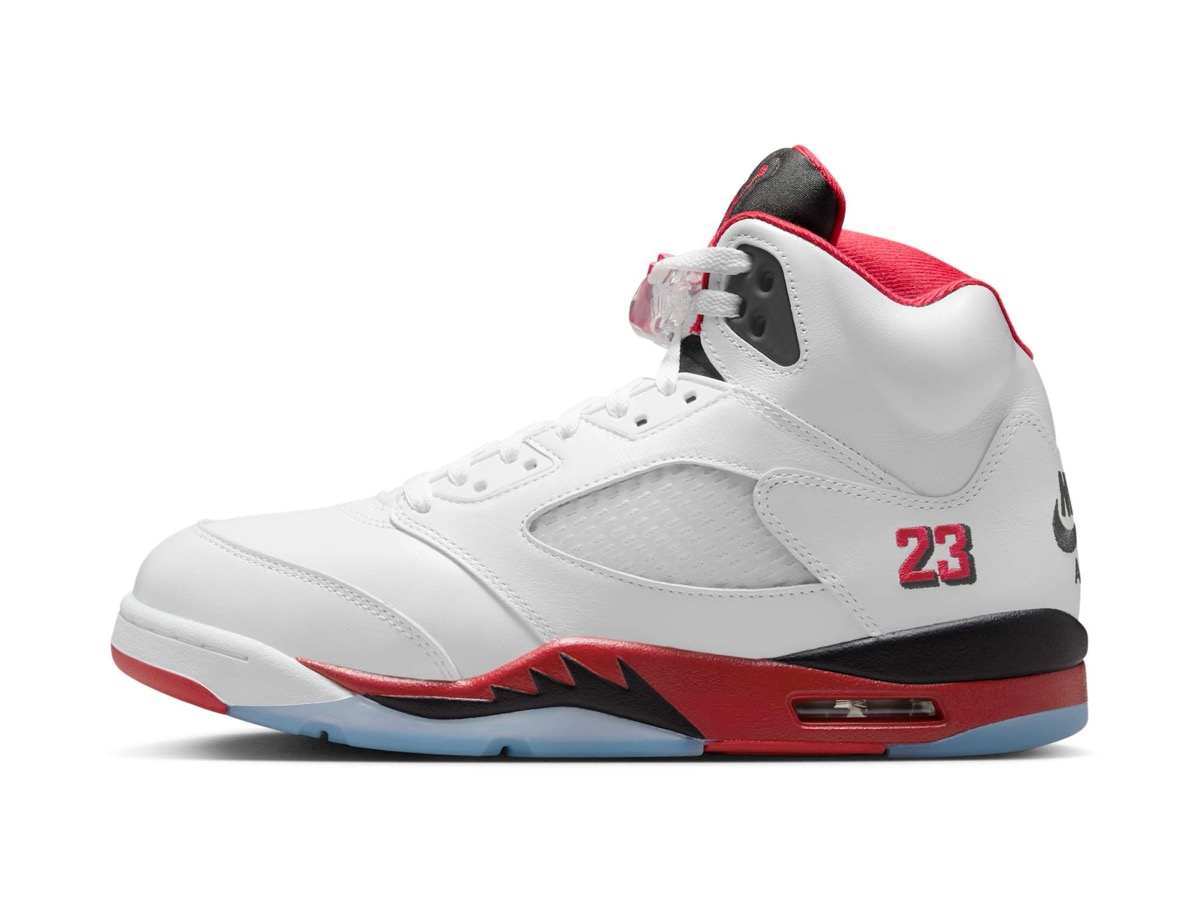 Air Jordan 5 ホワイト/レッド/ブラック 2025年 9/13 発売予定】NIKE AIR JORDAN 5 “Fire Red/Black
