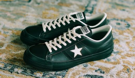 CONVERSE『ONE STAR J “BLACK LEATHER”』が国内8月22日に発売 ［33702070］