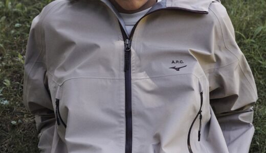【先行予約開始】A.P.C. x MIZUNO コラボ第4弾 GORE-TEX 3L シェルジャケットが国内9月12日より発売