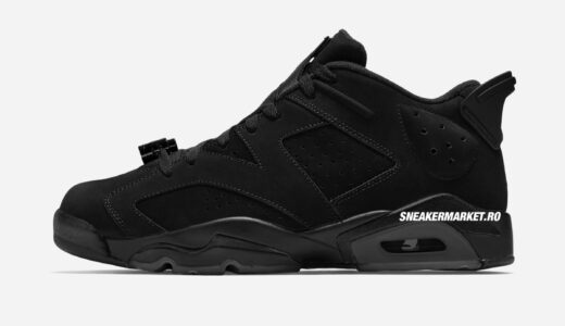 Nike Air Jordan 6 Retro Low “Blackout”が発売予定 ［IO9786-001］