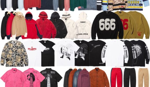Supreme x Y’s by Yohji Yamamoto 25FW Week3 が国内9月13日に発売【全商品一覧 価格など / 2025FW】