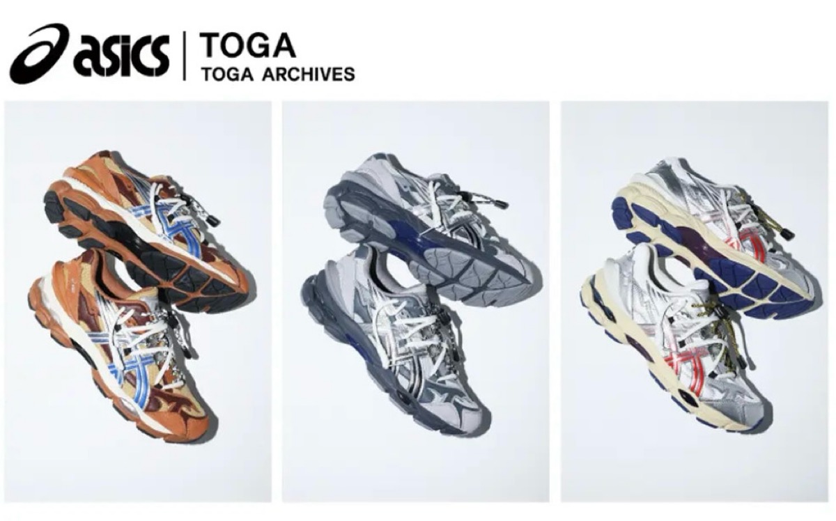 TOGAシューズ TOGA ARCHIVES x ASICS GEL-CUMULUS 16 TG が国内10月3日より