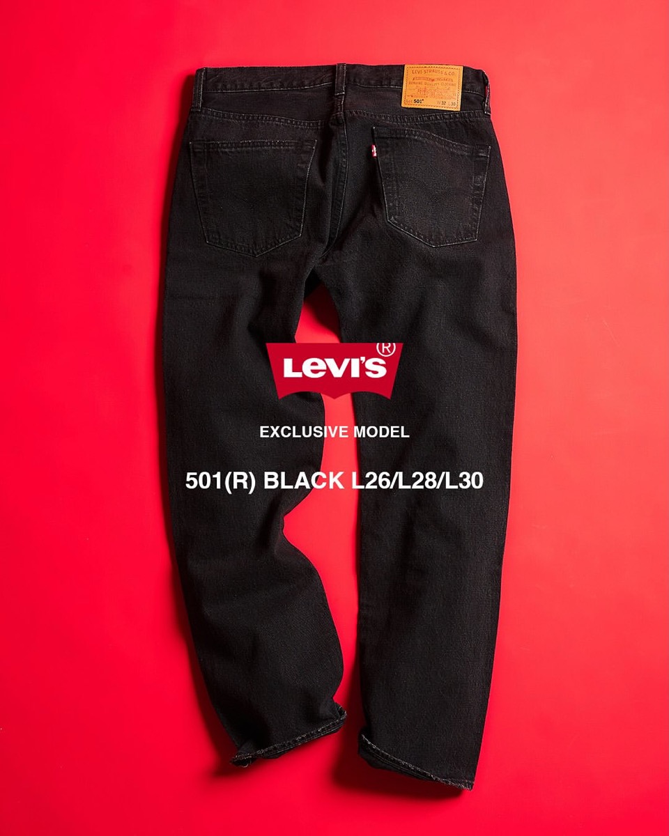 Levi's®︎ for 417 EDIFICE 25AW 別注『501®︎ “Black”』が国内
