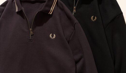 FRED PERRY for 417 ÉDIFICE 25AW 別注 ハーフジップ リブカラースウェットの国内先行予約が開始 ［25070313000730］