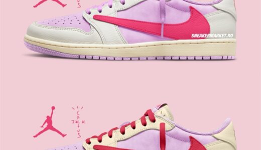 Travis Scott x Nike Air Jordan 1 Retro Low OG “Shy Pink” Packが発売予定 ［IQ7604-100 / IQ7604-101］