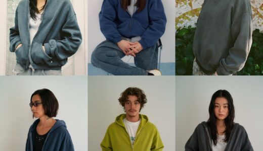 FIFTH 60〜70年代の風合いを再現した裏毛スウェット＆ZIPパーカーが国内10月11日より発売 ［25070610004630 / 25070610004530］