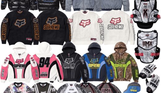 Supreme x Fox Racing 25FW Week9 が国内10月25日に発売【全商品一覧 価格など / 2025FW】