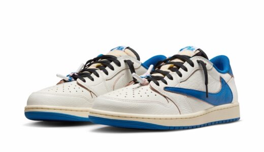 Travis Scott x Nike x FRAGMENT Air Jordan 1 Low OG SP “Sail/Military Blue”が国内11月に発売［DM7866-104］