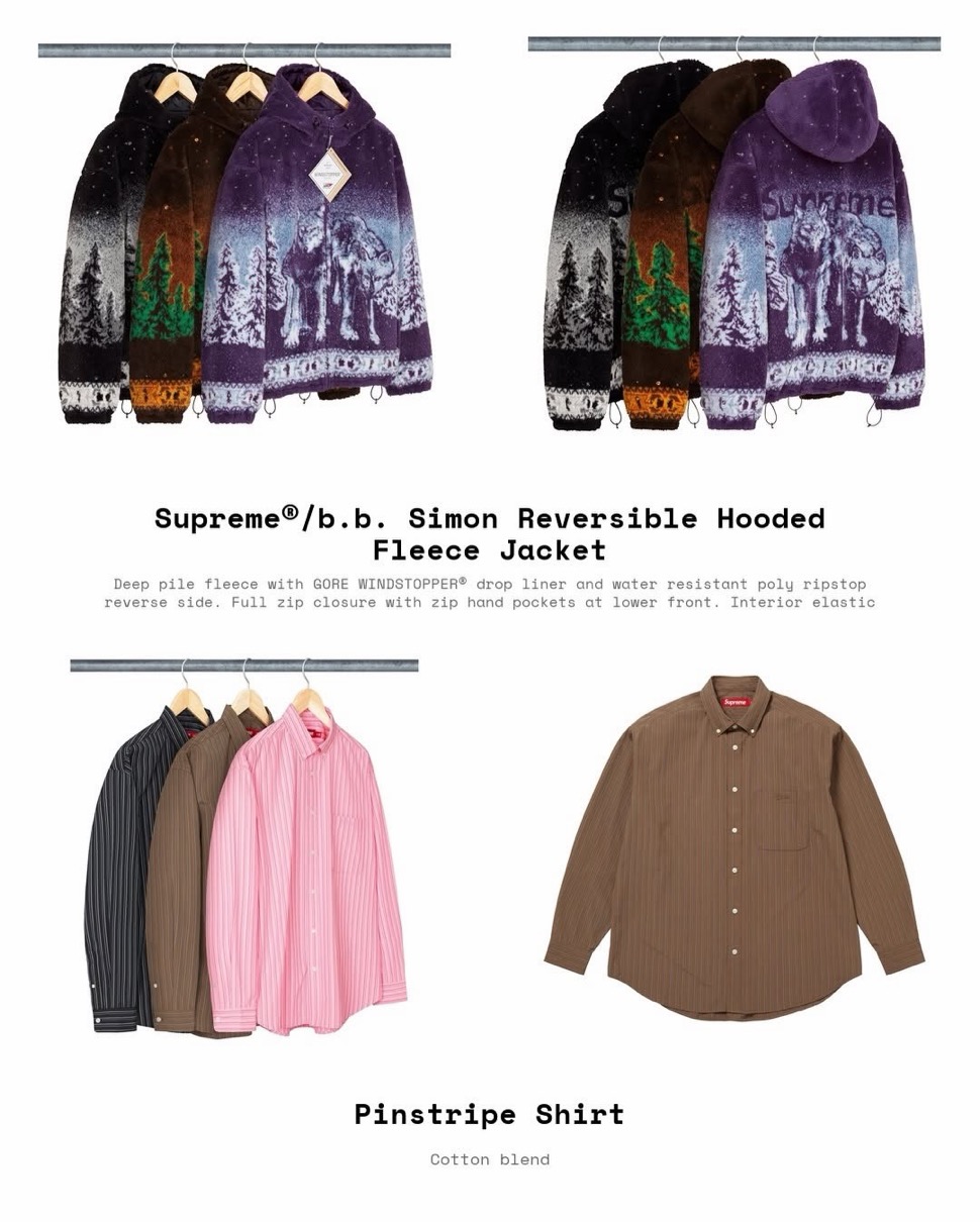 Supreme 25FW Week15 が国内12月6日より発売【全商品一覧 価格など