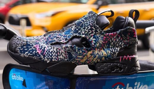 JunAle x ENGINEERED GARMENTS『Reebok INSTAPUMP FURY “SASHIKO”』が限定発売