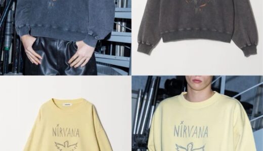 NIRVANA x monkey time『プリント クルーネック スウェット』が国内12月18日より発売